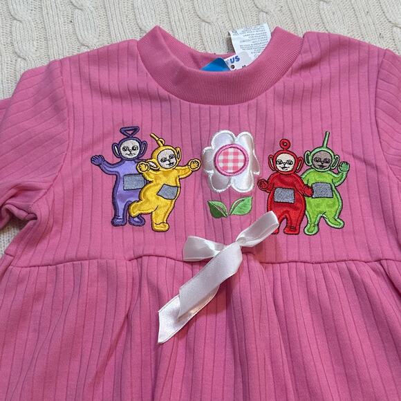 New Teletubbies Short Sleeve Swing T-Shirt sz 3T Embroidered Teletubbies Shirt - Picture 5 of 8